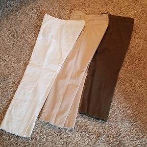 All 3 size 4 J. Crew "Maddie" pants